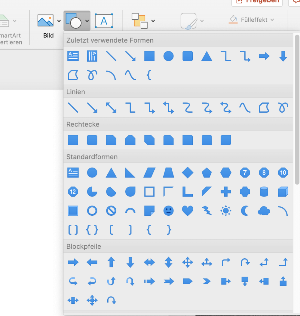 Powerpoint formen